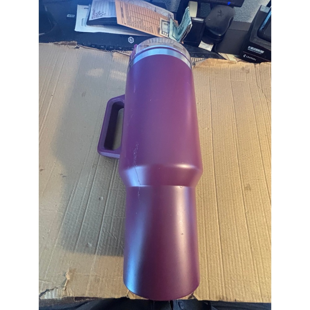 Purple Tumbler with Handle